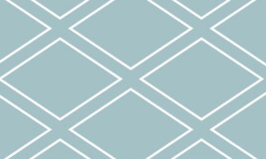 White pattern and blue background